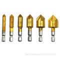 Hex Shank HSS 5 Flute Countersink Drill